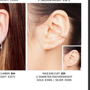 Stella and Dot pave ear cuff